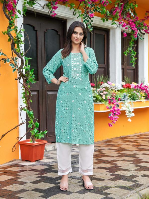 Tips And Tops Satrangi Vol 3 Rayon Fancy Kurti With Bottom Collection